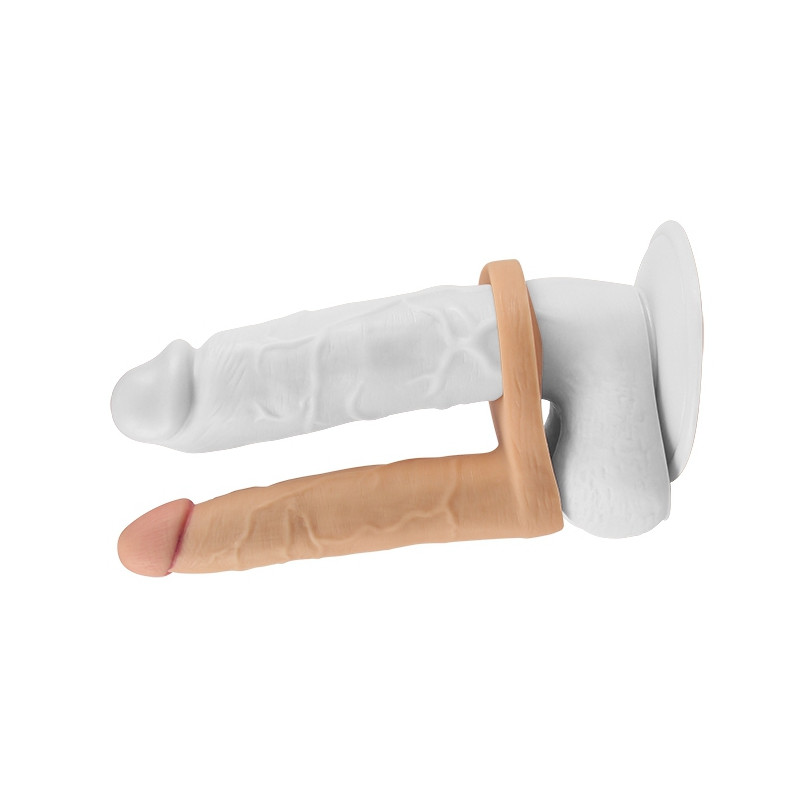 LoveToy Gode vibrant Double Pénétration 14 x 3 cm